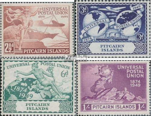 Prophila Collection Pitcairn 15-18 (Completa.edición.) Nuevo con Goma Original ** MNH 1949 unión Postal Universal (Sellos para los coleccionistas) Navegación/Barcos