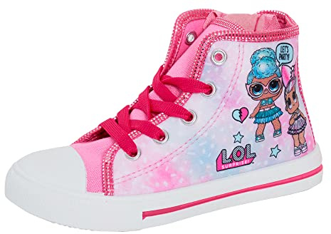 L.O.L. Surprise! Zapatillas deportivas para niñas con cierre de cremallera fácil, Pink, 33 EU