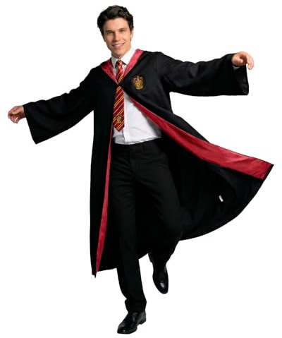 Funidelia | Harry Potter Kostüm mit Krawatte - Gryffindor für Herren Film und Serien, Zauberer, Gryffindor, Hogwarts - Kostüm für Erwachsene & Verkleidung für Partys, Karneval & Halloween - Größe XL