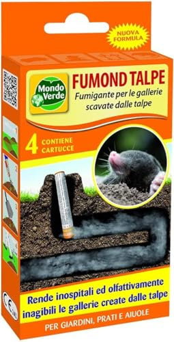 Greenservice Fumond Talp, fumogeno Repellente per Talpe (4 cartucce)