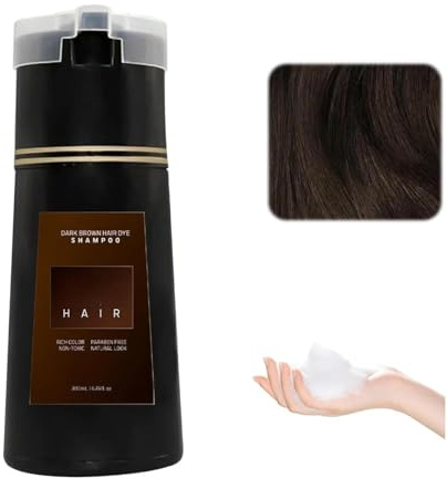 Hair - Champú de Tinte Instantáneo para Cabello Natural, Coloración de Hierbas y Plantas