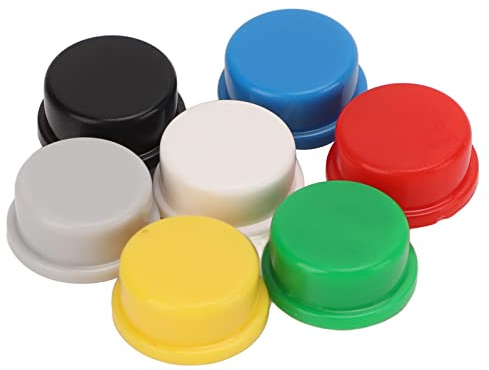 350Pcs Tact Switch Caps 7 Color Push Buttons Tactile Switch Caps Cap Buttons Button Caps for Breadboard