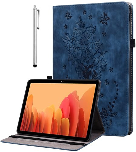 KEDBBAO Hülle für 7 Kindle Paperwhite (12. Generation - 2025/2024) und Kindle Colorsoft Signature Edition 2024, Multi-Winkel PU Leder Schutzhülle mit Stifthalter, Blau