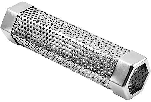 Abaodam Tube de Fumage BBQ Acier Inoxydable Tube de Fumage Réutilisable à Haute Température pour Barbecue Professionnel