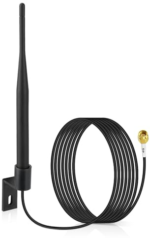 Superbat 4G LTE Außenantenne 5dBi SMA Stecker Wandhalterung Wetterfeste Antenne mit Halterung Kompatibel mit Verizon AT&T T-Mobile Sprint 4G LTE Router Cellular Gateway Modem ADS-B Receiver