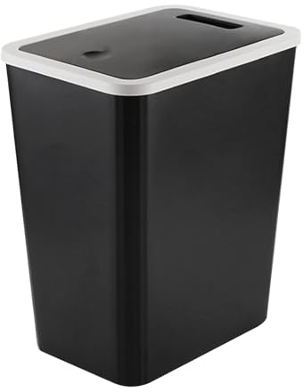 Generisch Abfalleimer Mit Deckel | Abfallbehälter - Schmaler Moderner 13L Recyclingbehälter Mit Druckknopfverschluss Für Küche Badezimmer Etc.