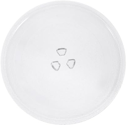 Toyvian Plato Giratorio de Vidrio para Microondas Bandeja Resistente de Grueso Accesorio Seguro para Horno con Base Y Adecuado para Repuesto de Microondas