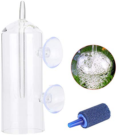Kikumi Glass High Dissolved Aquarium Oxygen Aeration Accessory Tool for Aquariums Glass (Dissolved Oxygen Device)