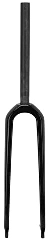 DGLD SHUAI Vorderradgabel mit Schnellentriegelung, interne Fahrgabel, Carbonfaser, starre Fahrradgabel, geeignet für (glänzendes Schwarz)