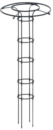Lawnoval Enrejado de plantas trepadoras para exteriores, para marco de rejilla de jardín de PVC negro, rosas, tomates y verduras, 90 cm, 120 cm, 150 cm, 180 cm, 210 cm y 180 cm