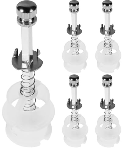 Homoyoyo 5pcs Salt and Pepper Grinder Replacement Core Kit, Aluminium and Ceramic Mechanism Parts for DIY Assembly, Easy Maintenance, Kitchen Use