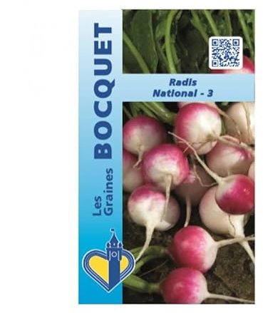 Sachet de graines de Radis National-3-10 g - légume racine - LES GRAINES BOCQUET
