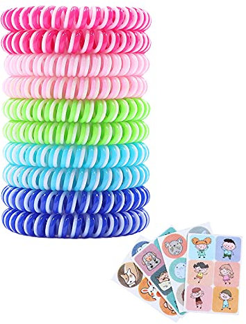 Xhuidz Braccialetti Antizanzare Naturale,Braccialetti Antizanzare Repellenti, Antizanzare Braccialetto - DEET Free, Adatto per Il Campeggio Esterno per Adulti e Bambini.