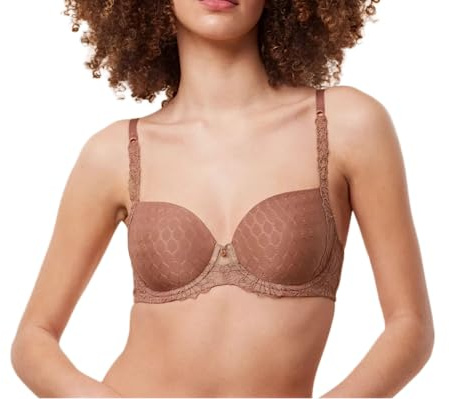 Triumph Donna Azalea Florale WP, Bra, TOASTED ALMOND, 3E