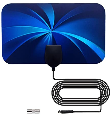 Yusheng Antena Digital - Antena DVB-T2 4K con Chip IC Inteligente avanzado | Antena TV señal Interior Anti-Thunder Diseño Delgado Fuerza TV Singal