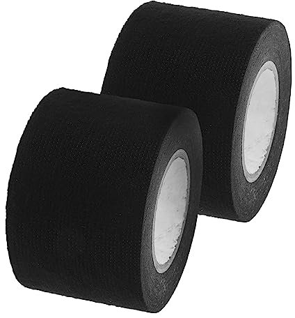 SOLUSTRE 2rollen Hochtemperaturbeständiges Schwarzes Isolierband Flexibles Automobil Kabelbaum Klebeband Elektrisch Leitfähiges Reißbares Schutzband Für Auto Und Motorverkabelung