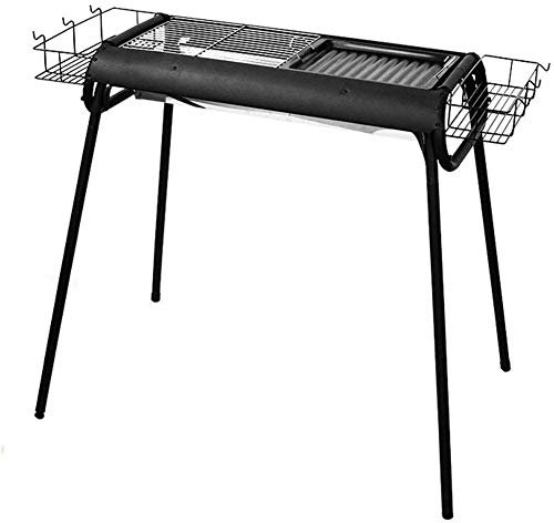 RajoNN Barbecue Grill Camping Holzkohlegrill Hausgarten Grill Garten Räucherofen Edelstahl Grill Outdoor Klappgrill Geeignet für 5-8 Personen