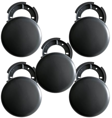 5x Abzweigdose Aufputz Anthrazit – Robuste, langlebige Verteilerdose Ø 100 mm, ultraflach 1,5 cm – Blinddose Kabelabdeckung Wand, Aufputzdose, Kabelverteiler, Installationsdose