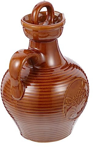 KICHOUSE Pot Céramique à Vin Avec Bec Effilé Et Poignée Portable Résistant à Haute Température Pour Maison Bar Et Camping Comme Cadeau De Pendaison De Crémaillère