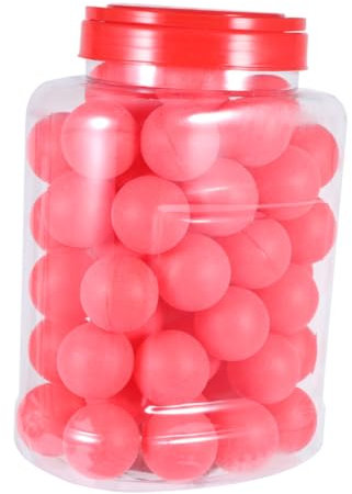 CORHAD 60stücke Nahtlose Tischtennisbälle Rot Langlebig Kunststoff Für Outdoor Indoor Sport Jonglierball Training Spielspaß
