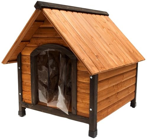 Hundhus Husdjur Hundhus Trä Husdjur Kennel Utomhus Väder Vattentätt Husdjur Hus Naturligt Hundhus I Trä med Förhöjt Golv