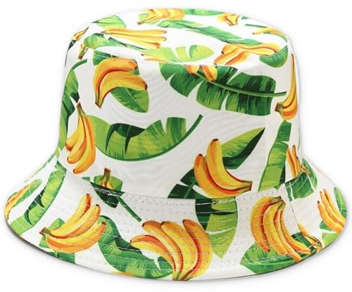 KUMSODE Sombrero del Pescador Reversible Bucket Hat Sombrero de Sol Sun Plegable Sombrero Playa para Mujer Hombre Sombrero de Sol de Playa para Excursionismo Cámping Viaje