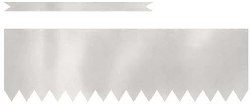 vidaXL Raseneinfassung 10 STK. 100 x 0,05 x 30 cm Edelstahl Silber