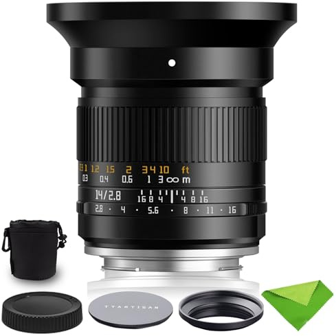 TTArtisan 14mm F2.8 L-Mount, grandangolo ultra grandangolare Full Frame con messa a fuoco manuale per Leica, per Panasonic, per Sigma L-Mount fotocamere