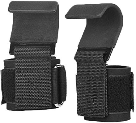 KBOLAE Ganchos de soporte de muñeca para entrenamiento de levantamiento de pesas, gancho para correa de gimnasio