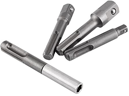 ERYUE Portabrocas con Diseño de Bola y Larga Vida útil. Eje Universal para Destornilladores Eléctricos, Taladros y Portabrocas. Incluye Casquillo Hexagonal Adaptador cuadrado. Adaptador de Expansión