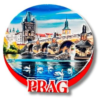 Prag Magnet Souvenir Mitbringsel - Prague Fridge Magnet aimant de refrigerateur calamita de frigorifeero iman de nevera Koelkastmagneet