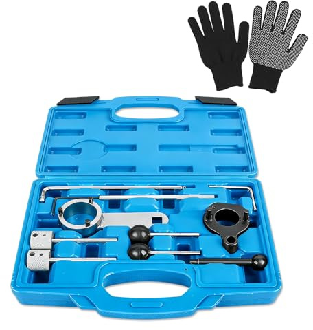 GBKDQQ Set di attrezzi di regolazione del motore: 10 pezzi cinghia dentata, strumento di regolazione strumento di bloccaggio, set di attrezzi per la regolazione del motore, cinghia dentata per VW VAG