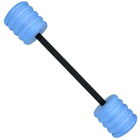 Manubrio acquatico 2 in 1, fai da te, in EVA, per piscina, fitness, asta rimovibile, per allenamento acquatico, nuoto, aerobica, per bambini e adulti, perdita di peso