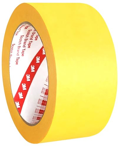 3M Abdeckklebeband 244, gold, 48 mm x 50 m | Profi-Malerband für Innen- und Außenbereich