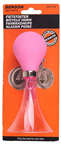 TIYO Fahrradklingel Fahrradhupe Ballhupe Kunstsoff 22,2 mm sehr laut Kinderhupe Pink