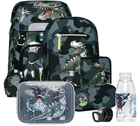 Beckmann Classic Schulranzen Set 8tlg. (Camo Rex)