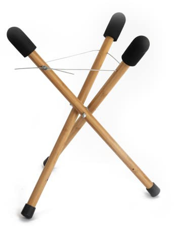 Handpan Ständer | Handpan Stativ, klappbar, aus Bambus | HandpanCare