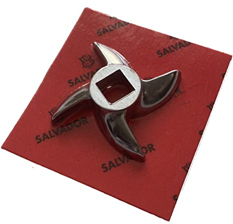 Lame de hachoir à viande incurvée pour meuleuse à disque de rechange toutes tailles S/S Salvador 8 12 22 32 3 mm 4,5 mm 6 mm (lame de hachoir n° 12)