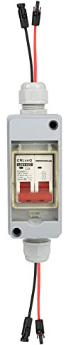 Leitungsschutzschalter PV DC Trennschalter Sicherungsautomat DC12-500V 2 polig Mit Kabel Solarstecker IP65 Wasserdicht Für Solar Anlage (IP65 32A)