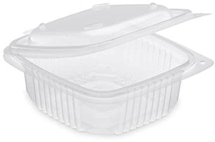 Nicoletti 100 Vaschette Asporto Alimenti Caldi 250 cc con coperchio per Rosticceria Ristorante e Alimentari utilizzabili in MICROONDE FREEZER e Riutilizzabili