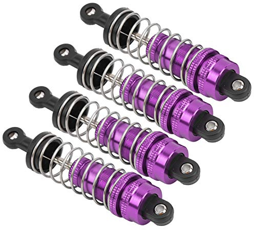 Dioche Auto-Ölschocks Rc-Stoßdämpfer-Dämpfer 4-teiliger Stoßdämpfer-Dämpferersatz Passend für 144001 1/14 Rc-Auto (Rosa)