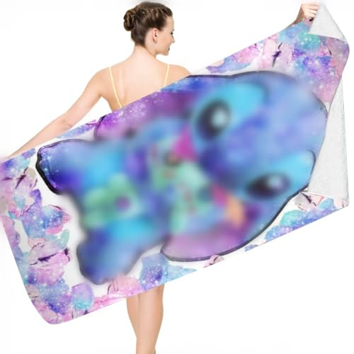 Philoctes Strandtücher - 75 × 150cm Mikrofaser Strandlaken, Schnelltrocknend Decke Badetuch Schwimmen für Damen Herren Reise Urlaub Schwimmen Campin Fitness Reisen Sport, Blau3