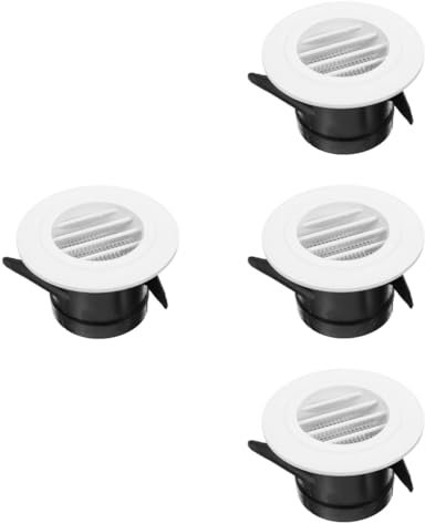jojofuny 4pièces Couvercle Rond De Ventilation Pour Système De Climatisation Couverture Réutilisable Ajustable Pour Évacuation Air Intérieur Pour Salle De Bain Et Cuisine