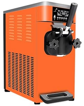 Macchina per Gelato Macchina for Gelato Soft da Tavolo Commerciale Cono Macchina for Gelato Soft a Testa Singola Completamente Automatica Macchina per Gelato Professionale (Color : B)
