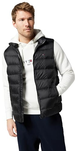 Tommy Jeans Tjm Lt Down Vest Ext Dm0Dm20663, Gilet, Uomo, Nero (Black), L