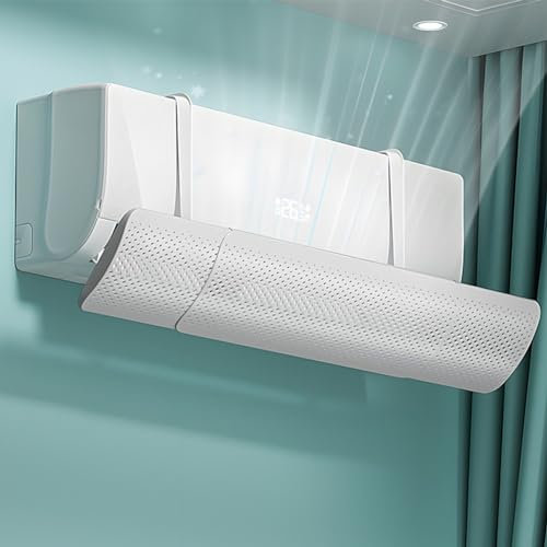 Air Conditioner Deflector, Universal Retractable Air Conditioner Shield Wall Mounted Anti-Direct Blowing Outlet Baffle(Basic model)