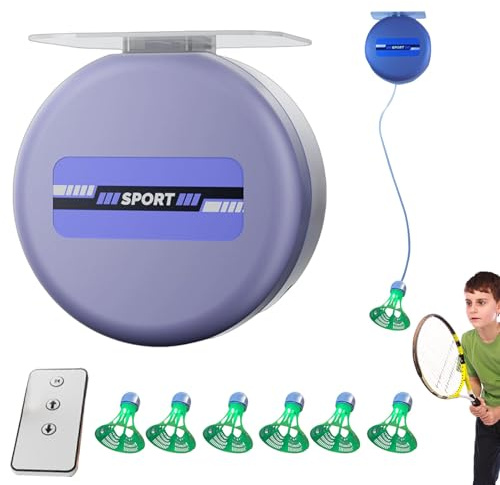 Automatischer Rebound-Badminton-Trainer,Badminton-Rebound-Trainer,Badminton-Solo-Trainingsgerät | Badminton-Trainingsgerät, verstellbar, Badminton-Rebound-Trainer, Badminton-Ausrüstung für Männer und