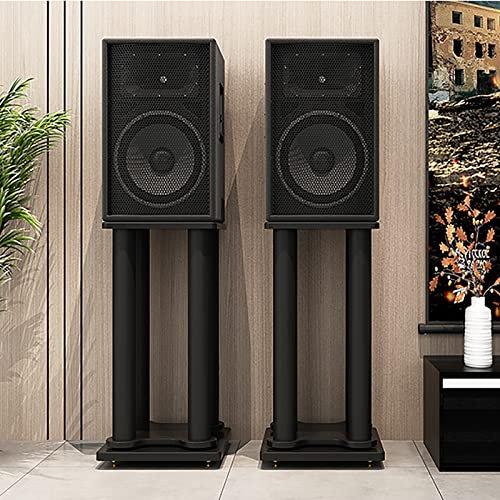 MIQXUAN Pieds d'Enceintes Supports d'enceintes Surround Sound, Supports d'enceintes universels pour Enceintes Satellites et bibliothèques jusqu'à 60 kg/132 LB, avec Pointes de Sol (Taille : 90 cm)