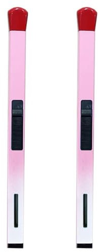 Confezione da 2 accendini a fiammifero a lunga portata, accendino a forma di fiammifero, accendino a butano ricaricabile, accendino antivento regolabile per candele, falò, cucina, campeggio, regalo di