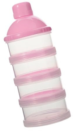 Dispensador de fórmulas para bebés de 4/5 secciones con sellado seguro, contenedor de leche en polvo, dispensador de leche en polvo para bebés y bebés